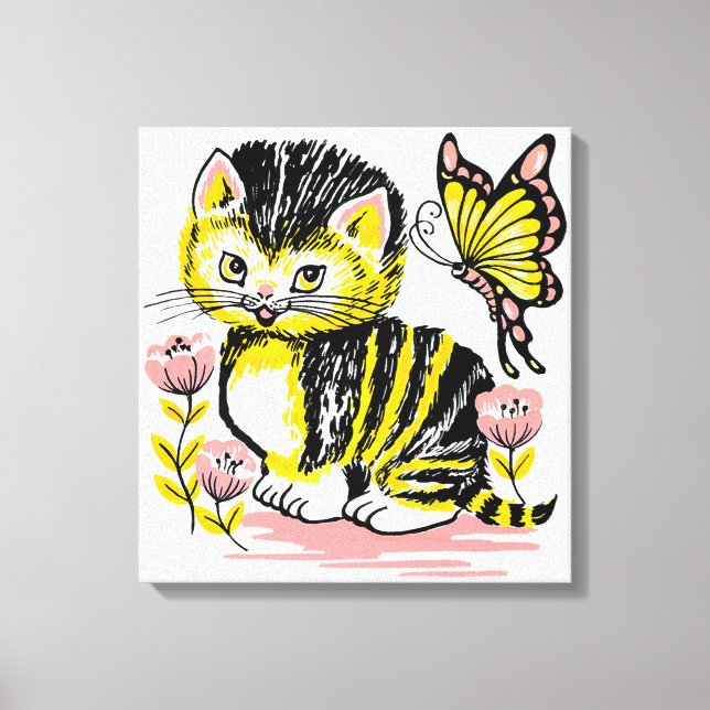 Cute Kitten Canvas Print (Front)