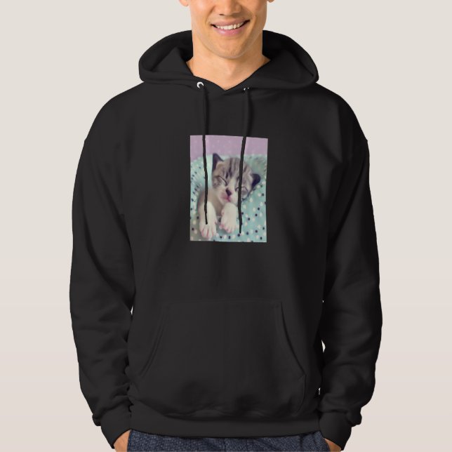 Cute Kitten Cat  2 Hoodie (Front)