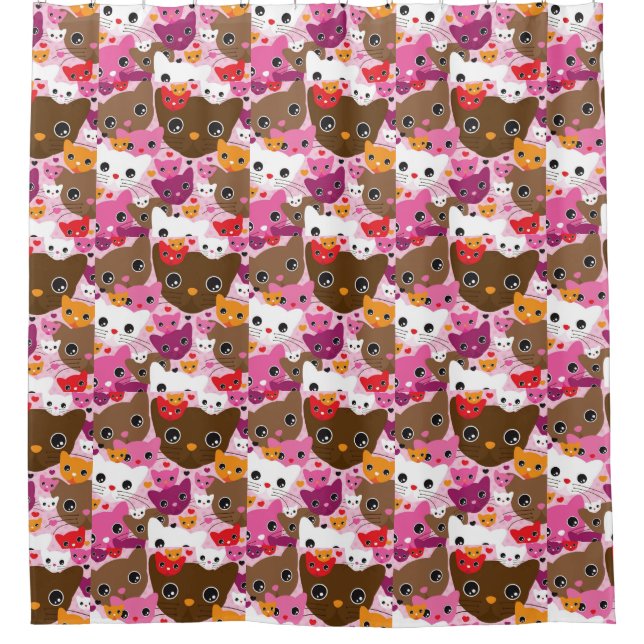 cute kitten cat background pattern (Front)