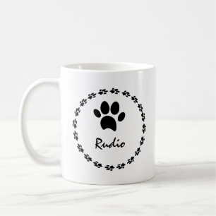 Cute Kitten Cat Pet Photo Paw Name   Coffee Mug