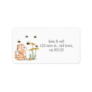 Cute Kitten Cat Return Address Labels