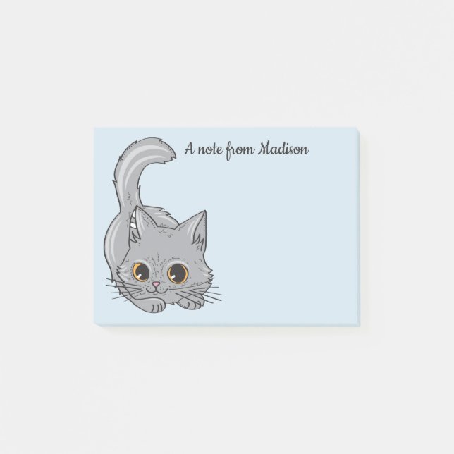 Cute Kitten custom name & colour notes (Front)