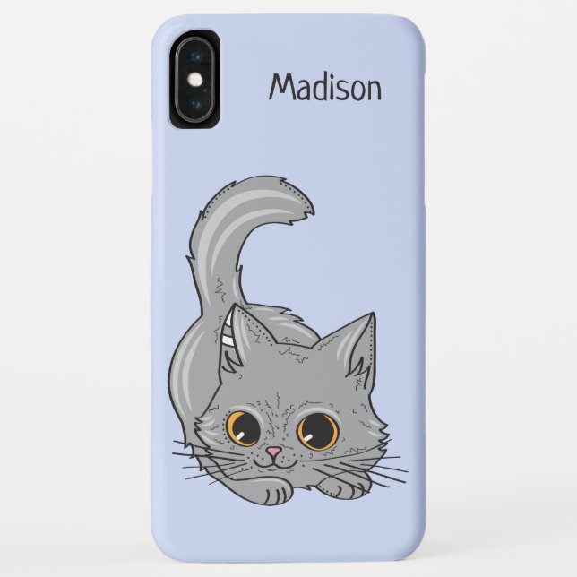 Cute Kitten custom name & colour phone cases (Back)