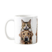 Cute Kitten et Labrador Meilleur ami Mug