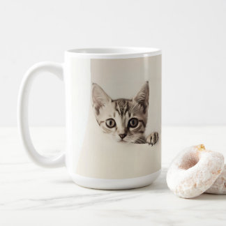 Cute Kitten Face Coffee Mug
