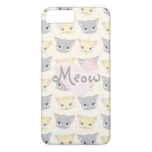 Cute Kitten Face Pattern Meow Case
