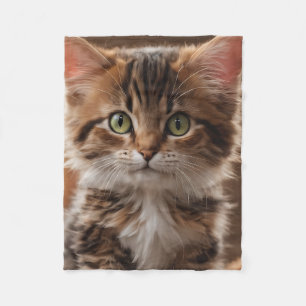 Cute Kitten Fleece Blanket