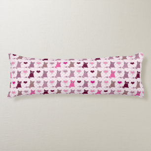 Cute kitten girls pattern body pillow