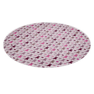Cute kitten girls pattern cutting board