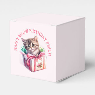 Cute Kitten in a Box Birthday Gift