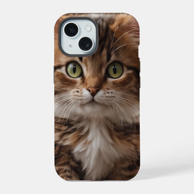 Cute Kitten  iPhone 15 Case (Back)