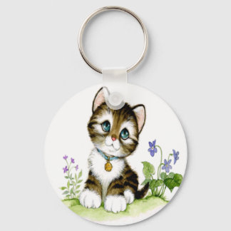 Cute Kitten Keychain