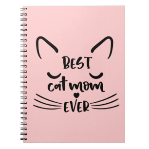 Cute Kitten Kitty Mom Gift Pink Funny Cat Notebook