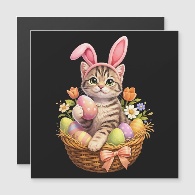 Cute Kitten Lovers Happy Easter Cat (Front/Back)