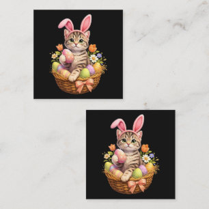 Cute Kitten Lovers Happy Easter Cat Card