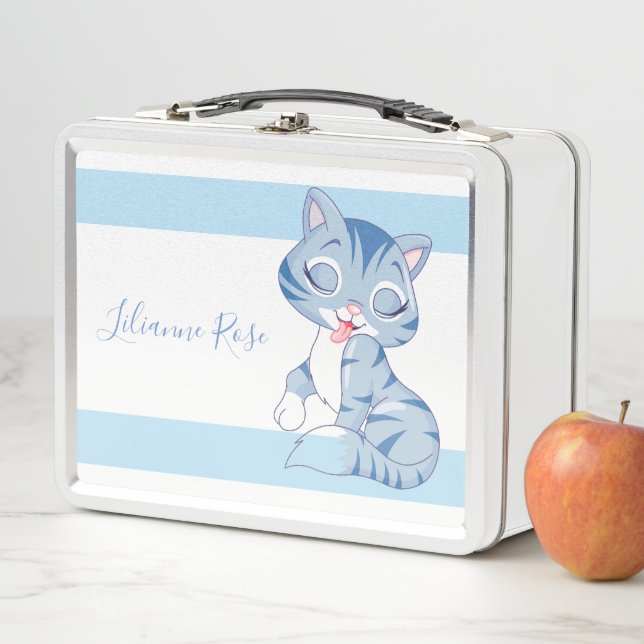Cute Kitten Metal Lunch Box (In Situ)