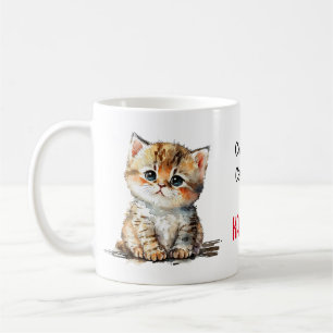 Cute Kitten on a Childless Cat Lady for Kamala Coffee Mug