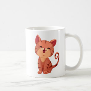 Cute Kitten Orange Tabby Tiger Cat Kitty Mom Coffee Mug