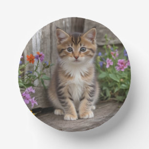 Cute Kitten Paper Plate