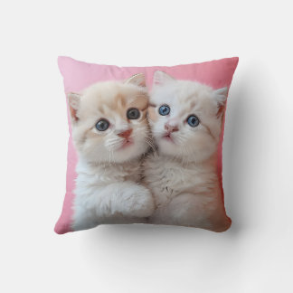 Cute kitten pillow cushion