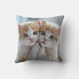 Cute kitten pillow cushion