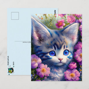 Cute kitten, Postcrossing Postcard