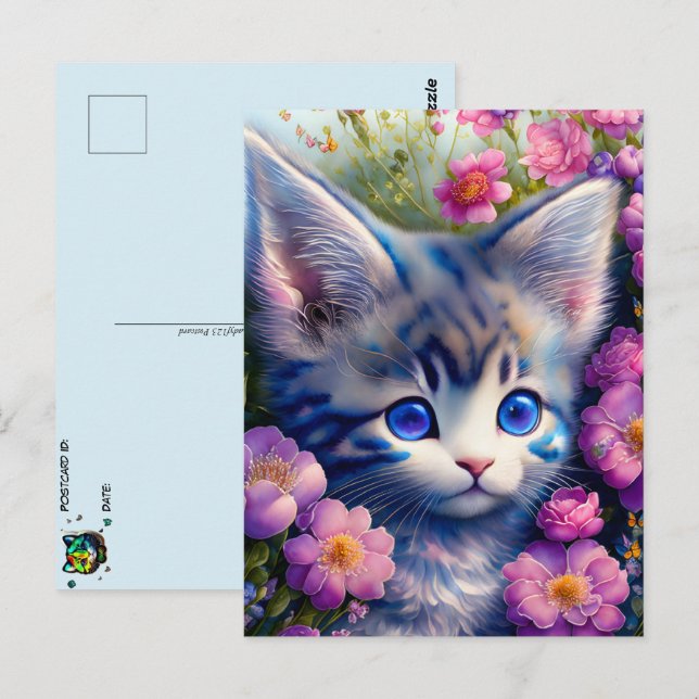 Cute kitten, Postcrossing Postcard (Front/Back)