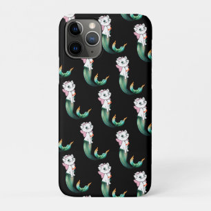 Cute Kitten Purrmaid – Fun Mermaid Cat Design iPhone 11 Pro Case