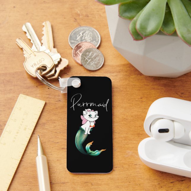 Cute Kitten Purrmaid – Fun Mermaid Cat Design Keychain (Desk)