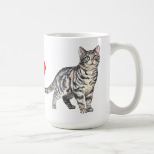 Cute Kitten Tabby Tiger Crazy Cat Lady Kitty Mom Coffee Mug