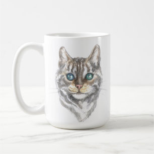 Cute Kitten Tabby Tiger Crazy Cat Lady Kitty Mom Coffee Mug
