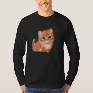 Cute Kitten Tshirt Girls Kitten Shirt Femmes Kitte