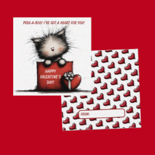 Cute Kitten Valentine Card