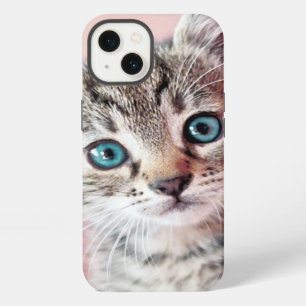 Cute kitten with blue eyes. iPhone 13 case