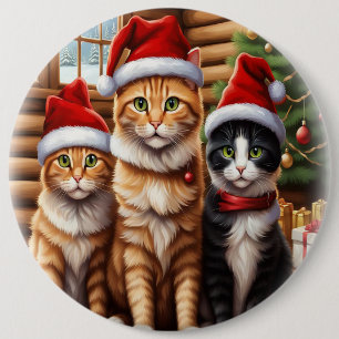 Cute Kittens 6 Inch Round Button