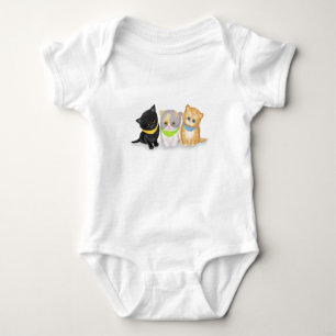 Cute kittens baby bodysuit