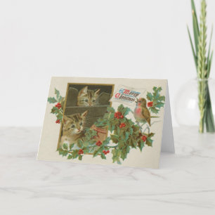 Cute Kittens Christmas Card