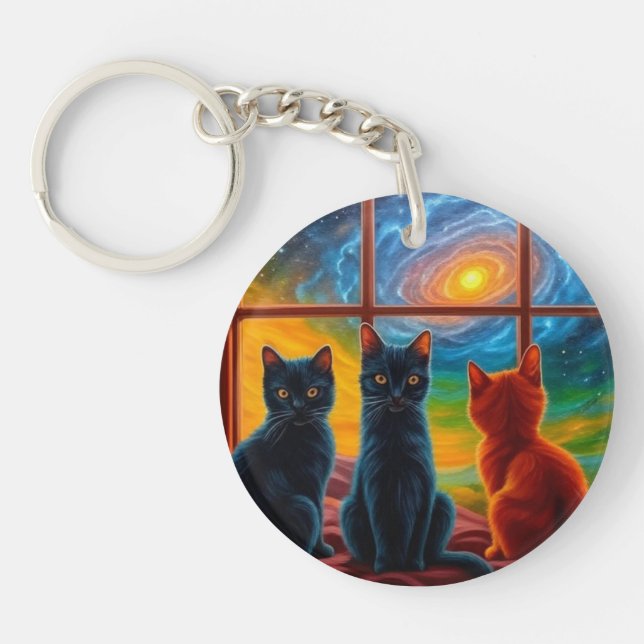 Cute Kittens Keychain (Front)
