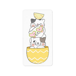 Cute Kittens Label