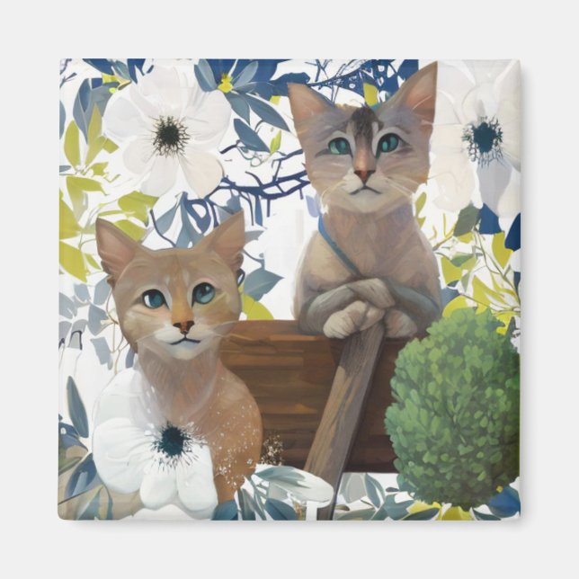 Cute Kittens Magnet (Front)