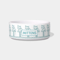 Cute Kittens on Scratch Posts Pattern Personalised
