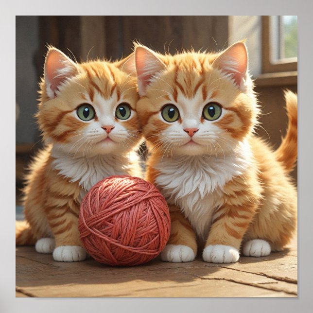 Cute Kittens posters (Front)