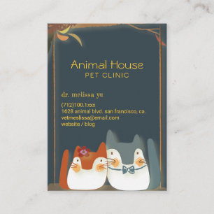 Cute Kittens Veterinarian Business Cards
