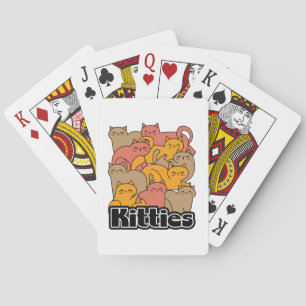 Cute Kitties Design - Adorable Cat Art Playing Cards