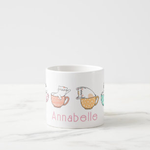 Cute Kitties in Teacups Espresso Cup