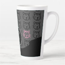 Cute Kitty (black, dk grey and pink)
