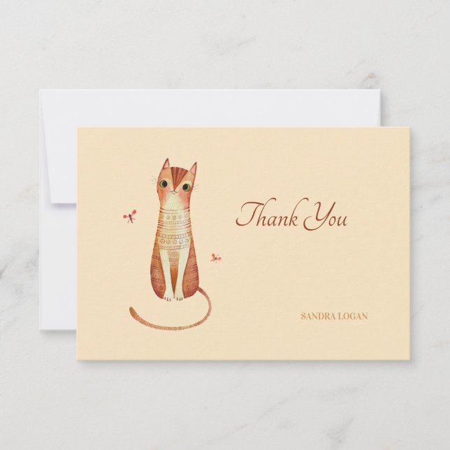 Cute Kitty Carte pour notes (Devant)