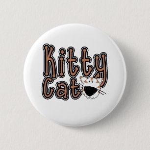 Cute Kitty Cat 2 Inch Round Button