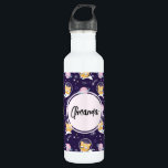 Cute Kitty Cat Astronauts Pattern 710 Ml Water Bottle<br><div class="desc">Water bottle with an adorable pattern featuring kitty cat astronauts floating in space. Fun and whimsical.</div>