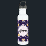 Cute Kitty Cat Astronauts Pattern 710 Ml Water Bottle<br><div class="desc">Water bottle with an adorable pattern featuring kitty cat astronauts floating in space. Fun and whimsical.</div>